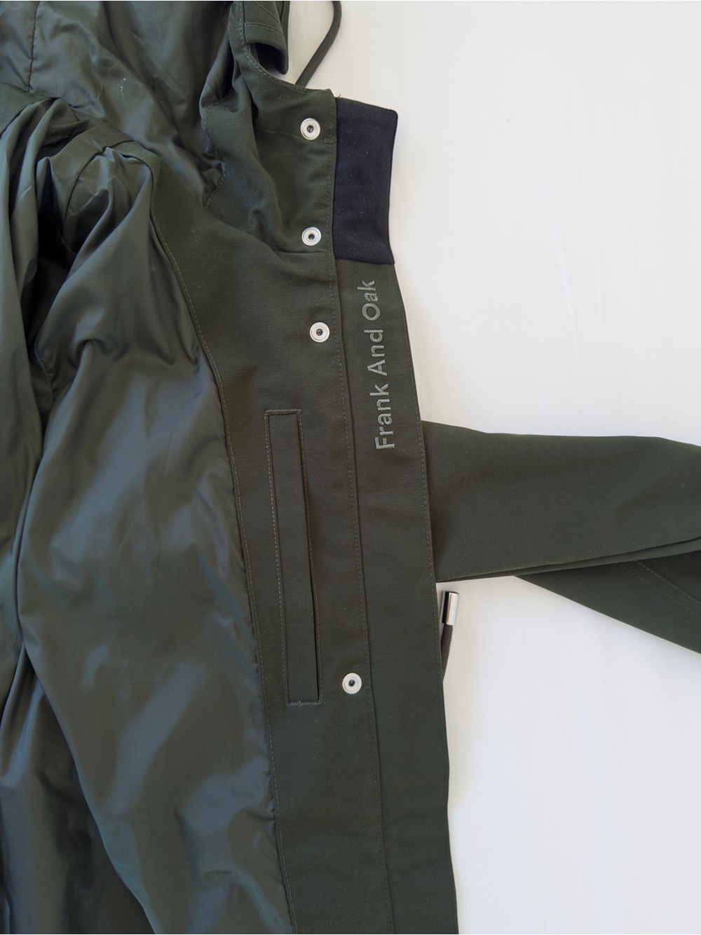 Frank & Oak Olive Green Interior Pocket Jacket - Picture 6 of 12